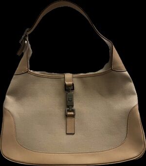 Vintage Gucci Jackie canvas hobo